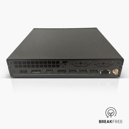 Lenovo ThinkCentre M80q Tiny PC rear view 