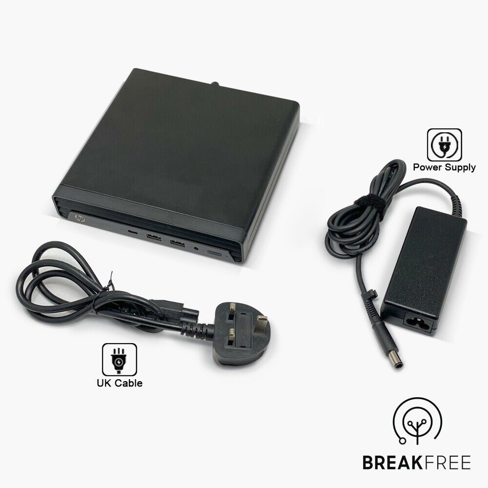 HP ProDesk 400 G6 Mini PC i3 10100T 8GB RAM 256GB SSD 4K WiFi Bluetooth